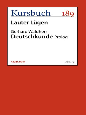 cover image of Deutschkunde